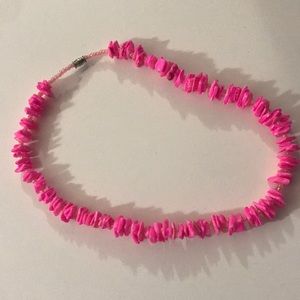 Pink shell necklace